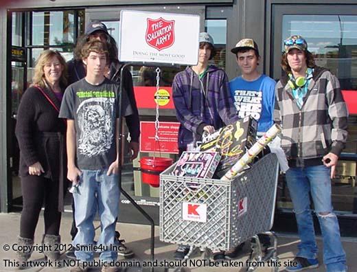 This is all of the stuff we donated to the family through the Salvation Army in Arizona!  We also donated to a family in Washington as well!  We are blessed for sure to be able to do this each year.  : )